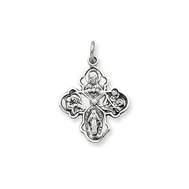 1 1/1'8  x  1 3/4"  LARGE CROSS CHARM PENDANT STERLING SILVER  .925   #C7